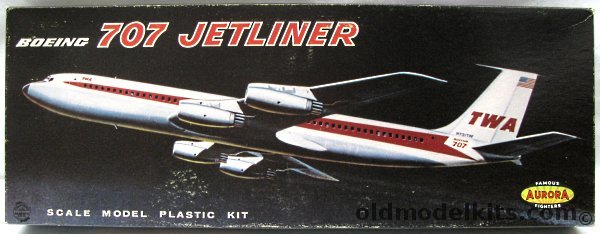 Aurora 1/104 Boeing 707 Jetliner, 382-198 plastic model kit